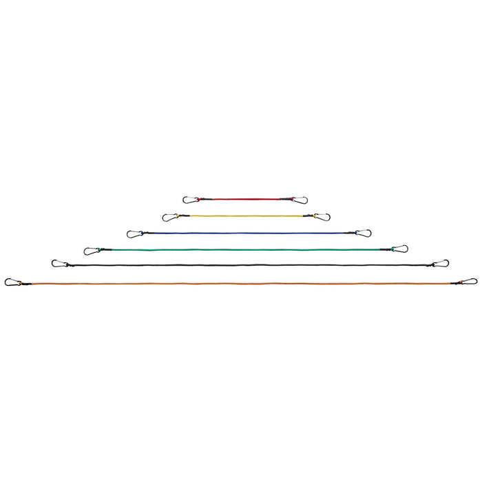 VEVOR 30 Pcs Bungee Cords Set 8mm Heavy Duty Bungee Straps with Steel Carabiners