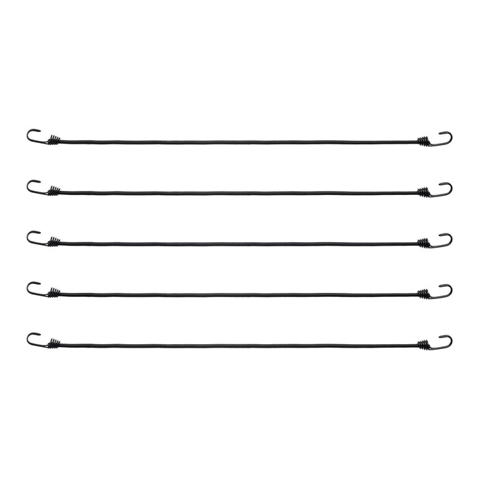 VEVOR 12 Pcs Bungee Cords with Hooks 32 In Heavy Duty Bungee Straps 8 mm Black
