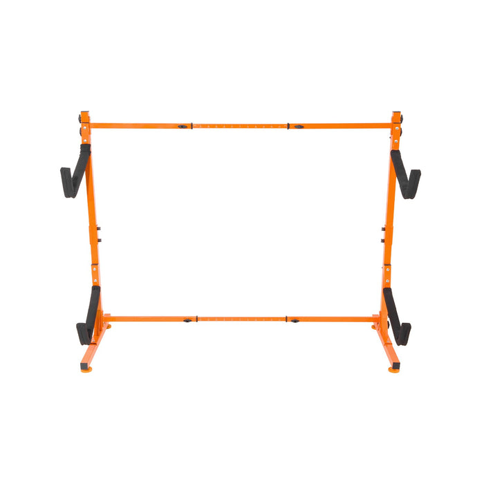 VEVOR Freestanding Kayak Storage Rack, Kayak Stand for 2 Kayak Canoe Paddleboard, Heavy-duty Steel Kayak Hanger Holder with Padded Arms and Adjustable Width, 79.5kg Max Load, for Indoor Outdoor Garage