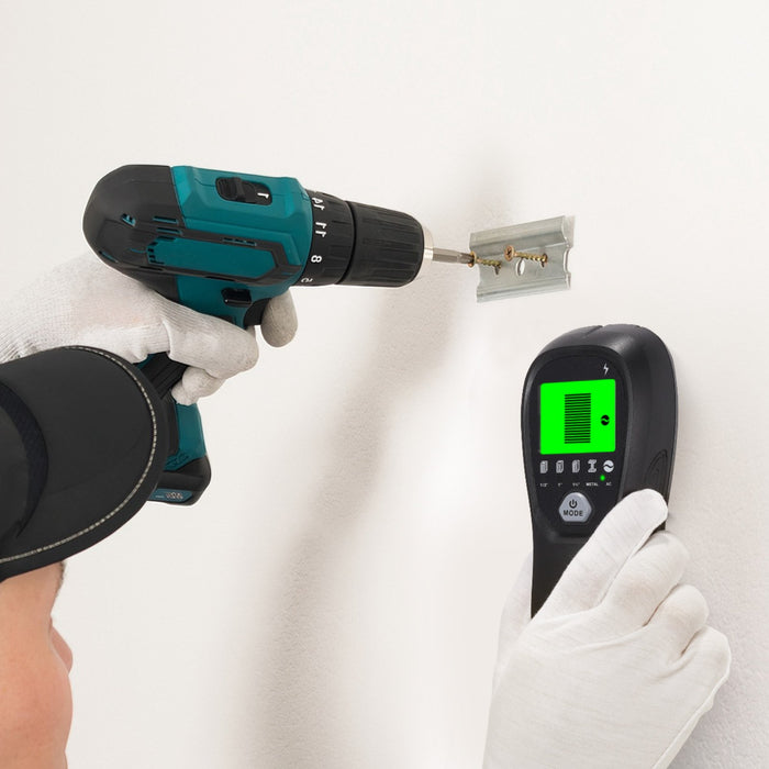 VEVOR Stud Finder Wall Scanner, 5 in 1, Electronic Wall Stud Detector with Smart Sensor, High-Definition LCD Display and Audio Alarm, for the Center and Edge of Metal, AC Wire, Joists, Pipes, Black