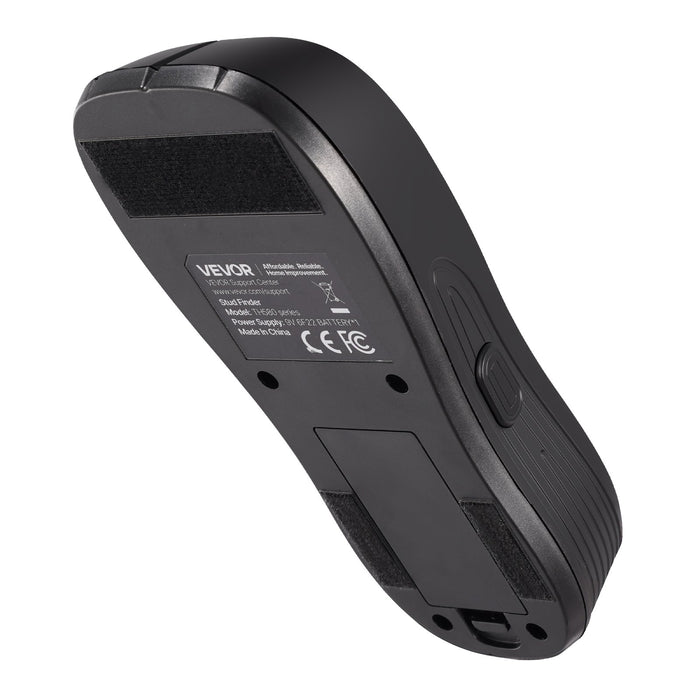 VEVOR Stud Finder Wall Scanner, 5 in 1, Electronic Wall Stud Detector with Smart Sensor, High-Definition LCD Display and Audio Alarm, for the Center and Edge of Metal, AC Wire, Joists, Pipes, Black