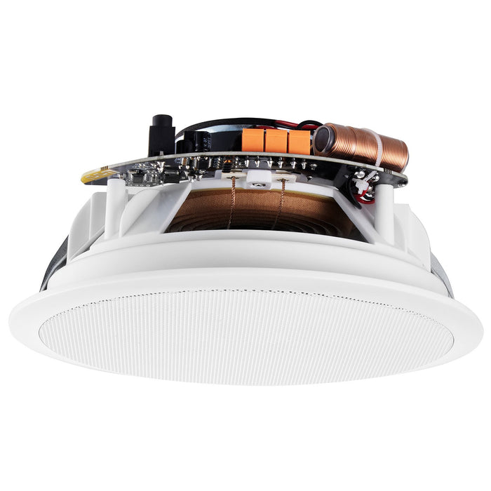 VEVOR 4 PCs 165.1 mm Bluetooth in Ceiling Speakers, 150W, Flush Mount Ceiling & in-Wall Speaker System with Impedance 89dB Sensitivity, for Home Kitchen Living Room Bedroom or Covered Porches