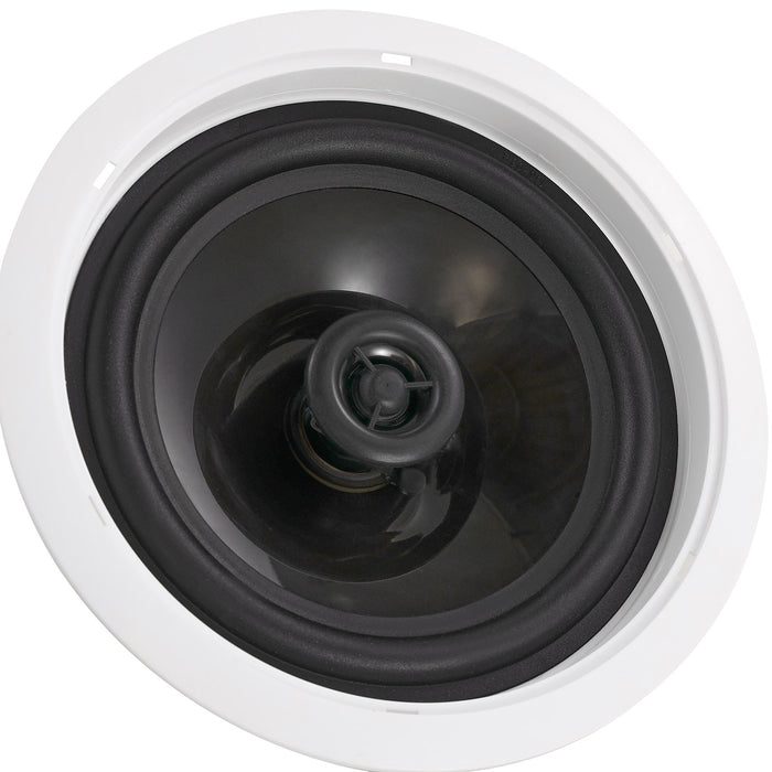 VEVOR 165.1 mm in Ceiling Speakers, 150-Watts, Flush Mount Ceiling & in-Wall Speakers System with 8ΩImpedance 89dB Sensitivity, for Home Kitchen Living Room Bedroom or Covered Outdoor Porches, Single