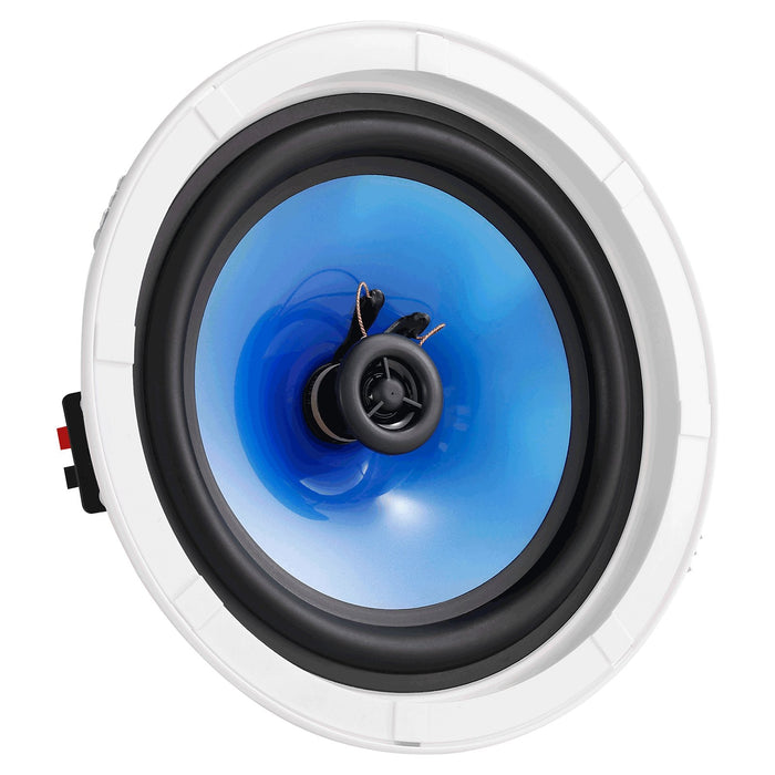 VEVOR 2 PCs 203.2 mm in Ceiling Speakers, 50-Watts, Flush Mount Ceiling & in-Wall Speakers System with Impedance 89dB Sensitivity, for Home Kitchen Living Room Bedroom or Covered Outdoor Porches