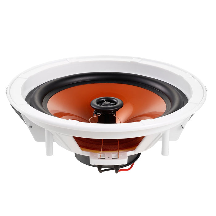 VEVOR 4 PCs 203.2 mm in Ceiling Speakers, 100-Watts, Flush Mount Ceiling & in-Wall Speakers System with 8ΩImpedance 89dB Sensitivity, for Home Kitchen Living Room Bedroom or Covered Outdoor Porches