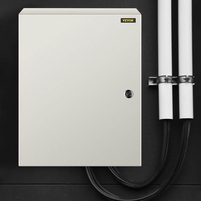NEMA Steel Enclosure, 50 x 40 x 15 cm NEMA 4X Steel Electrical Box, IP66 Waterproof & Dustproof, Outdoor/Indoor Electrical Junction Box, with Mounting Plate