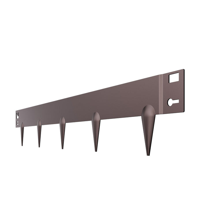 Steel Landscape Edging, 5 Packs 990 x 156 mm Rust-Resistant Metal Landscape Edging, Bendable Garden Edging Border, Heavy Duty Lawn Edging, Easy-to-Install, Flower Bed Yard Pathway Divider Brown