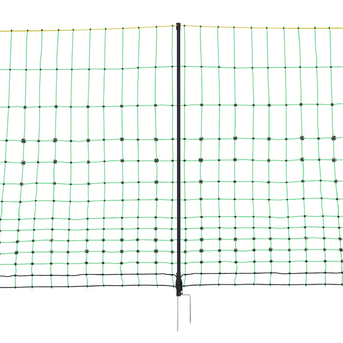 VEVOR Electric Fence Netting, 0.88 x 49.98 m, PE Net Fencing with Posts & Double-Spiked Stakes, Utility Portable Mesh for Goats, Sheep, Lambs, Deer, Hogs, Dogs, Used in Backyards, Farms, and Ranches