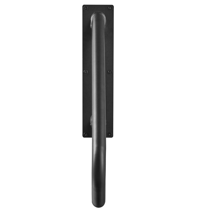 VEVOR Handrails for Outdoor Steps, 18.9" Length 1.3"Pipe Wall Mount Safety Railings for 1-2 Steps, Stair Handrail with Matte Black Finished,for Garden,Yard and Garage & Elderly,Pregnant Women, Disable