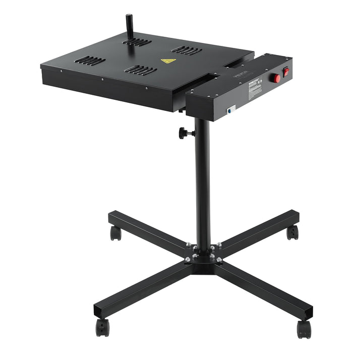 VEVOR Flash Dryer, 18 x 25 inch Flash Dryer for Screen Printing, High Power Silk Screen Printing Dryer with Height Adjustable Stand, 360° Rotation, X-Shaped Base, Steel T-Shirt Curing Machine