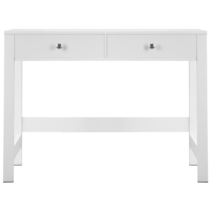 VEVOR Small Desk with Drawers Kids Desk for Bedroom Simple Study Table White