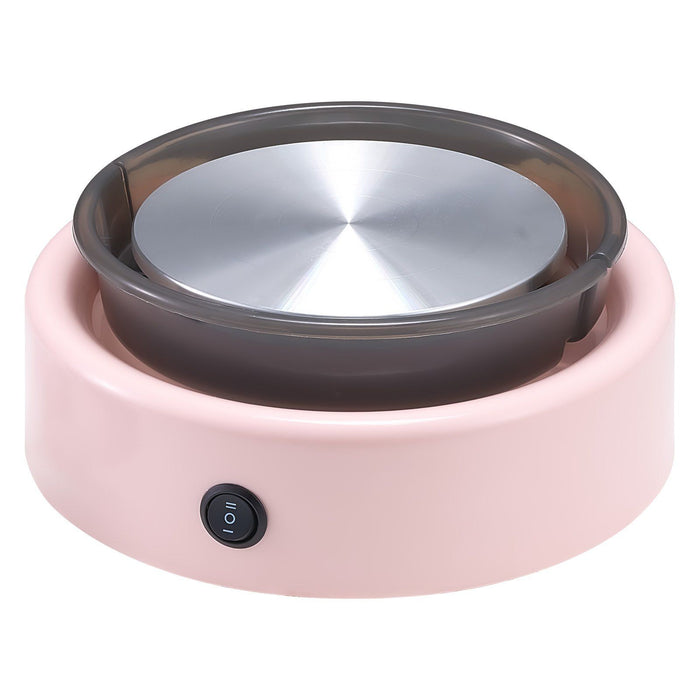 Mini Pottery Wheel, 158 mm Turntable, Forward and Reverse Rotation, Adjustable Speed, Electric Clay Wheel for Kids and Beginners, with Shaping Tools, for Home DIY, Pottery Classes, Pink