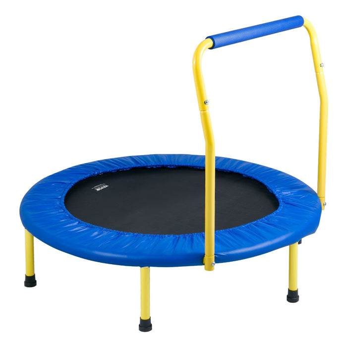 VEVOR 3FT Trampoline for Kids, 92 cm Trampolines Indoor/Outdoor Trampoline for Toddlers, Foldable Mini Baby Trampoline with Foam Handle, Recreational Trampoline Birthday Gift for 3+ Years Kids