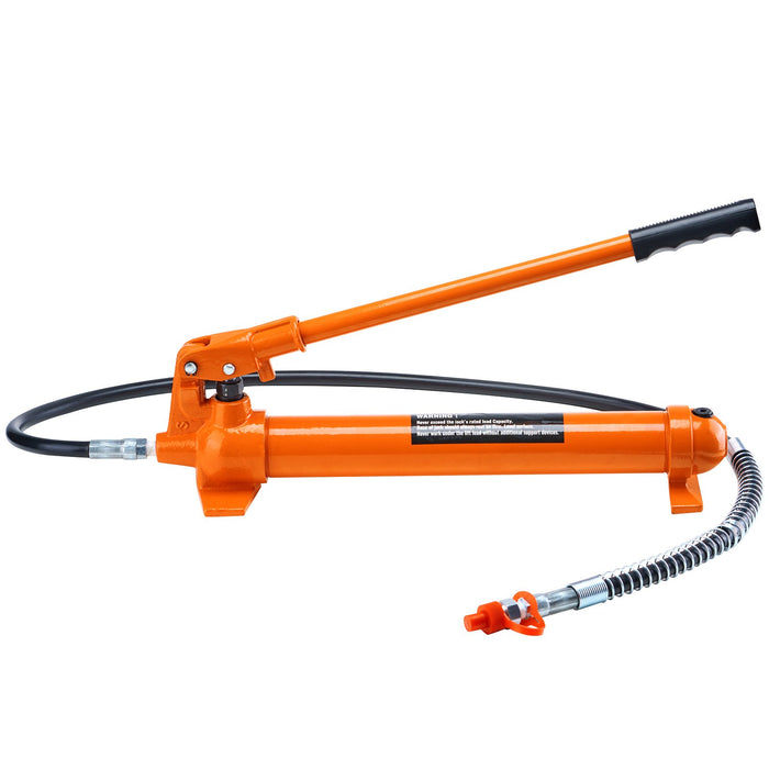 VEVOR 10 Ton Porta Power Kit, Portable Hydraulic Jack with 4.6 ft/1.4 m Oil Hose, Auto Body Frame Repair Kit with Storage Case for Car Repair, Truck, Farm