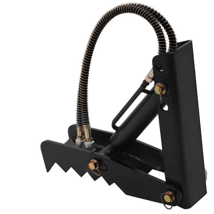 VEVOR Hydraulic Backhoe Thumb, 45.7cm 1.27cm Thickness Heavy Duty Excavator Thumb, Black Steel Weld On Thumb Attachments with Hydraulic Cylinder, Mechanical Hydraulic Thumb for Backhoe/Excavator