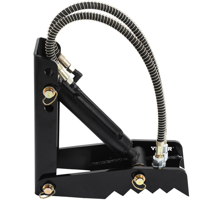 VEVOR Hydraulic Backhoe Thumb, 45.7cm 1.27cm Thickness Heavy Duty Excavator Thumb, Black Steel Weld On Thumb Attachments with Hydraulic Cylinder, Mechanical Hydraulic Thumb for Backhoe/Excavator
