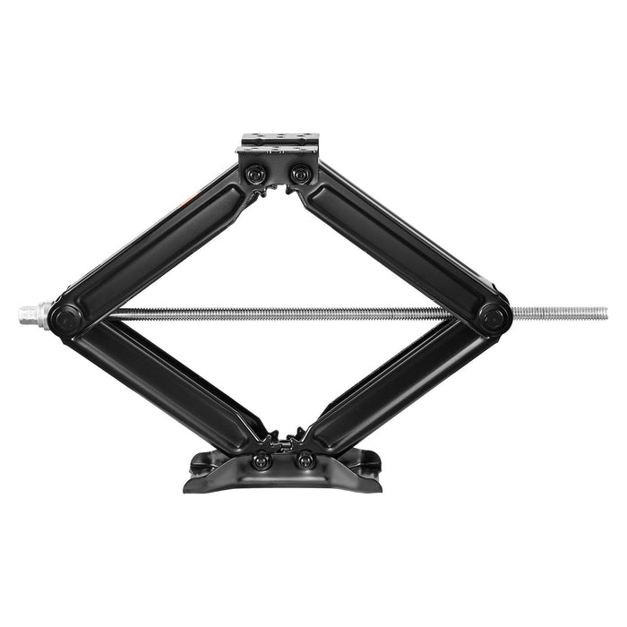 2268 kg RV Scissor Jacks, 10.3-59.5 cm RV Stabilizer Leveling Scissor Jacks, Set of 2, Heavy Duty Stabilizer Jack with Crank Handle, Socket and Bubble Levels, Not Easily Bent or Deformed