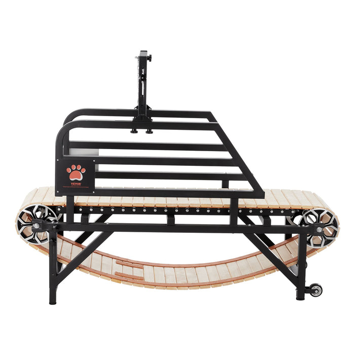 VEVOR Dog Treadmill for Medium Dogs, 330lbs Weight Capacity, Dog Running Machine with Adjustable Ramps, 15.5" Runway Dog Pacer Slatmill, Pet Treadmill Exercise Equipment for Indoor & Outdoor Exercise
