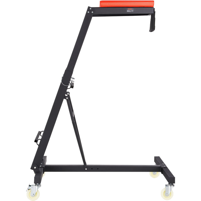 VEVOR Top Automotive Creeper, Engine Creeper with Adjustable Height 45.7" to 66.3",181.44KGS Capacity High Creeper, 4 Swivel Caster Wheels, Heavy Duty Foldable Creeper for Auto Repair and Maintenance