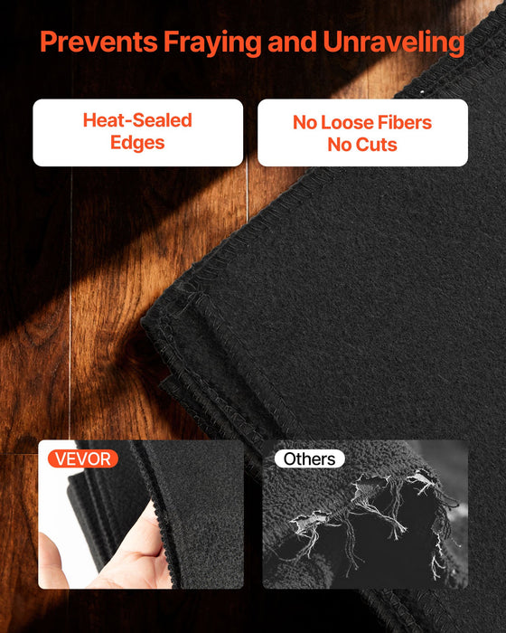 VEVOR Carbon Felt Welding Blanket, 1016mm x 1016mm Flame Retardant Welding Blanket, Up to 1800°F Heat Resistant Safety Protection Blanket, 3.5mm Thickened Carbon Fiber Fireproof Insulation Mat Pad