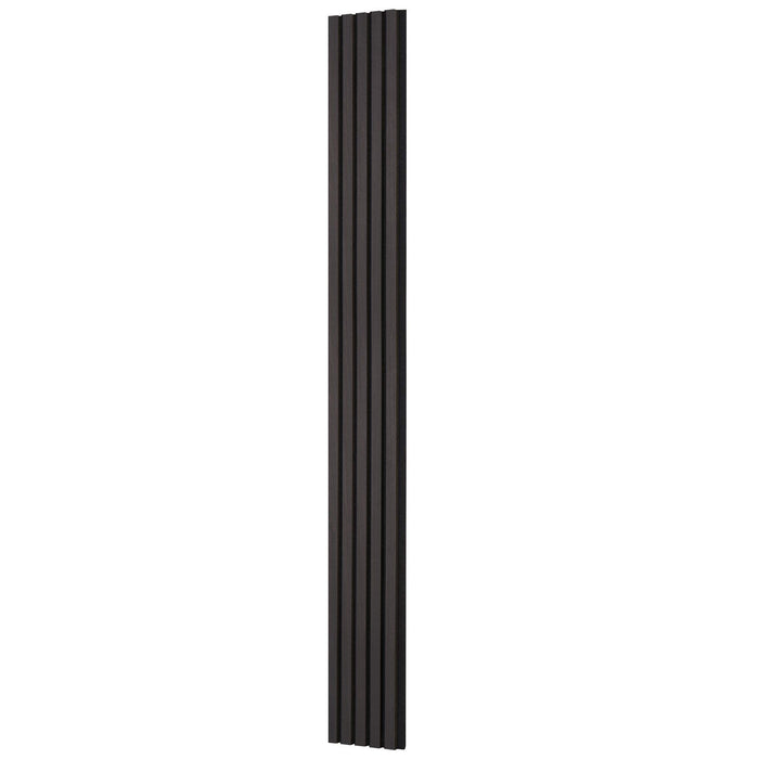 Wood Slat Acoustic Panels, 7.9 x 94.5 inch, MDF Accent Wooden Wall Panels for Modern Interior Wall Decor, Faux Wood Wall Board Panels for Noise Reduction, Black Oak