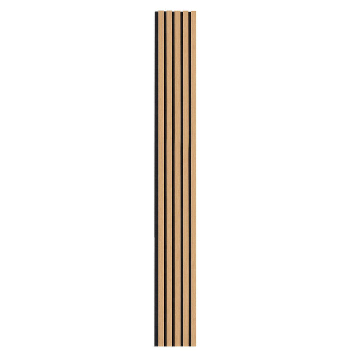 Wood Slat Acoustic Panels, 7.9 x 94.5 inch, MDF Accent Wooden Wall Panels for Modern Interior Wall Decor, Faux Wood Wall Board Panels for Noise Reduction, Light Oak