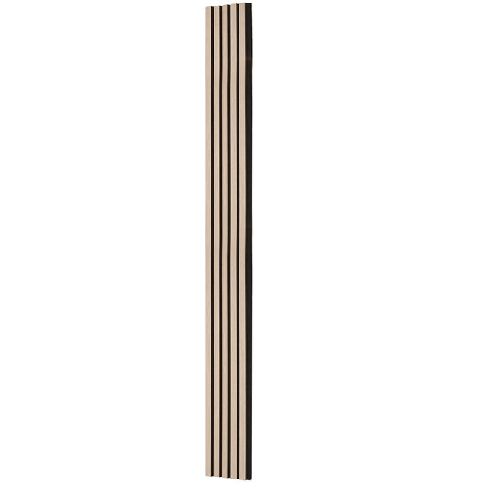 VEVOR Wood Slat Acoustic Panels, 7.9 x 94.5 inch, MDF Accent Wooden Wall Panels for Modern Interior Wall Decor, Faux Wood Wall Board Panels for Noise Reduction, Silver Wood