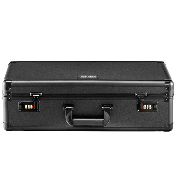 VEVOR Graded Card Storage Box, 5 Slots, Graded Sports Cards Holder Carrying Case with Coded Lock Foam Dividers, for 162 PSA Graded Cards 115 BGS Cards 130 SGC Cards 585 Top Loaders or 999+ Loose Cards