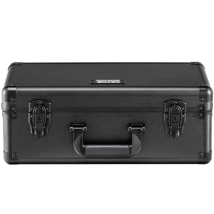 VEVOR Graded Card Storage Box, 4 Slots, Graded Sports Cards Holder Carrying Case with Key Lock Foam Dividers, for 108 PSA Graded Cards 76 BGS Cards 84 SGC Cards 388 Top Loaders or 999+ Loose Cards