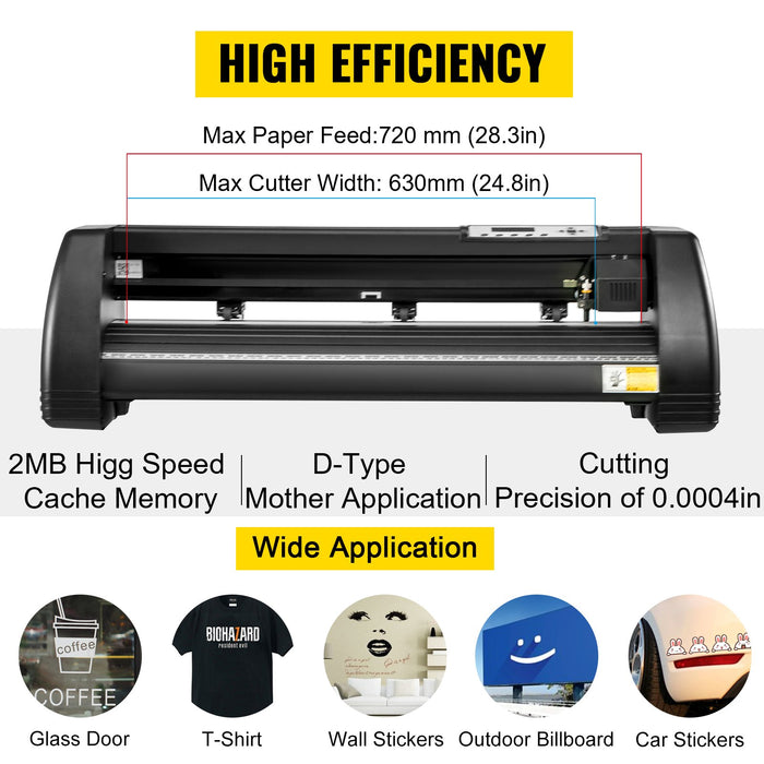 VEVOR 5 In1 12" X 15" (30 X 38cm) Heat Transfer Press + 28 Inch Vinyl Cutter Machine Kit Software