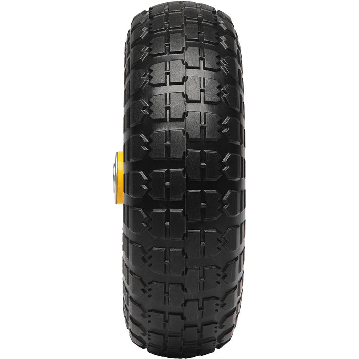 VEVOR Solid PU Run-Flat Tire Wheel, 254 mm, 2-Pack, 181.4 kg Dynamic Load, 204.1 kg Static Load, Flat Free Tubeless Tires and Wheels for Hand Truck, Utility Cart, Dolly, Garden Trailer, Various Carts