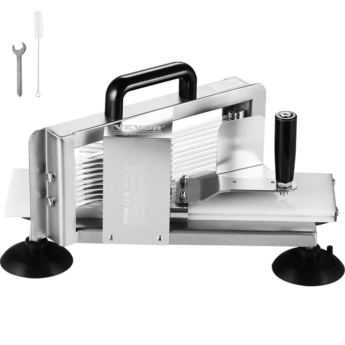 Commercial Tomato Slicer, 1/4 inch Tomato Cutter Slicer, Stainless Steel Heavy Duty Tomato Slicer Machine, Manual Tomato Slicer with Non-slip Feet, for Cutting Tomatoes, Cucumbers, Bananas