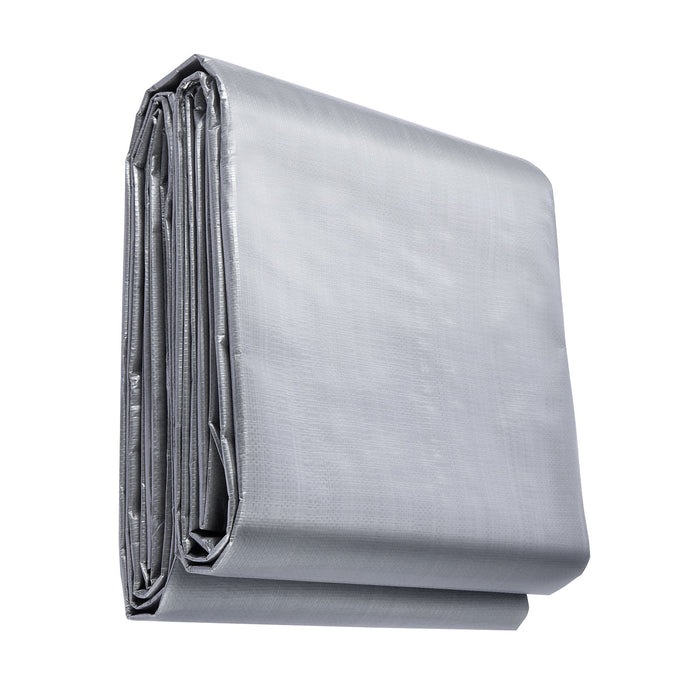 VEVOR Tarp Waterproof Tarpaulin 20 x 30 ft 10 Mil Plastic Poly Tear UV Resistant