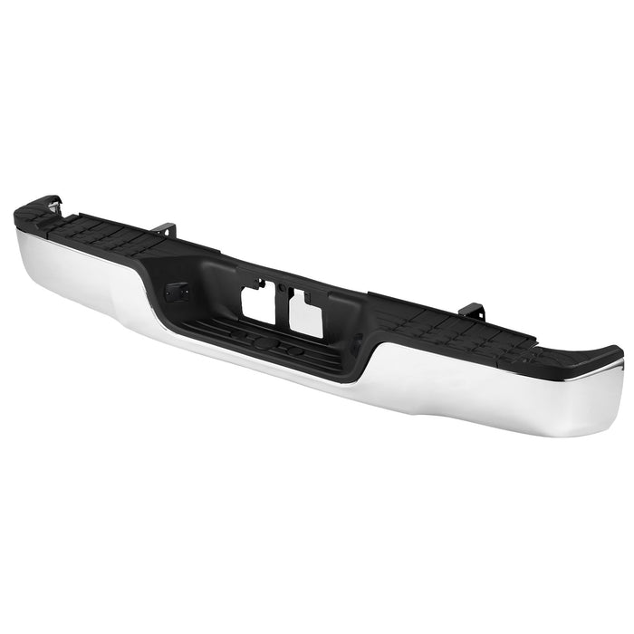 VEVOR Rear Step Bumper Chrome Steel Bumper Assembly for 2007-2013-Toyota Tundra