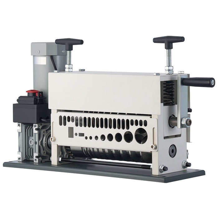 VEVOR Electric Wire Stripper Machine, 1.5-40 mm, 11 Channel Automatic Copper Cable Stripper,  370W Wire Stripper Tool with Manual Hand Crank Mode, Emergency Stop Button, for Scrap Copper Recycling