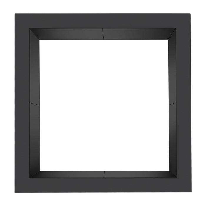 VEVOR Fire Pit Ring, 36x36 in Outer/30x30 in Inner Diameter, 10inch Height Square Fire Pit Insert, Heavy Duty Carbon Steel Liner DIY Campfire Ring above or In-Ground, for Outdoor Camping, Bonfires