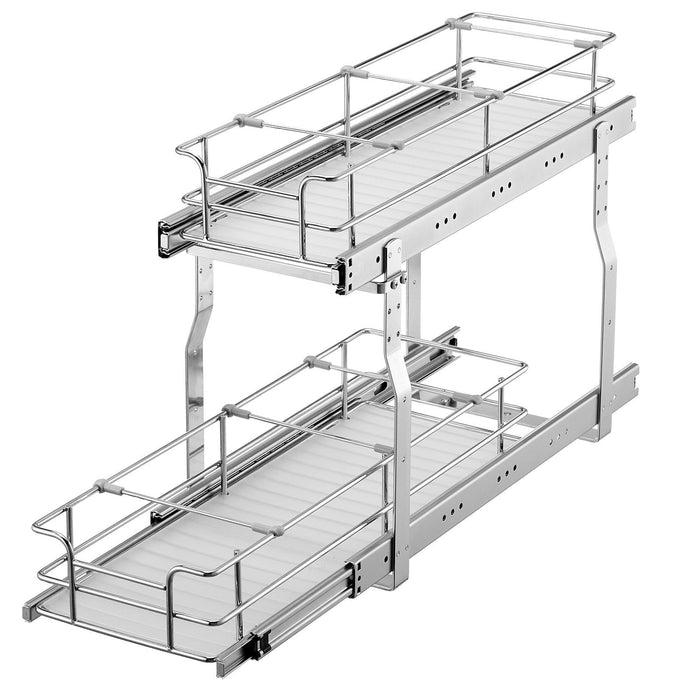 215 x 533 x 385mm  Pull Out Cabinet Organizer, Heavy Duty Slide Out Pantry Shelves, Steel Roll Out Drawers, Sliding Drawer Storage for Home Under Sink, 245 x 563 x 485 mm Install Size for Cabinet