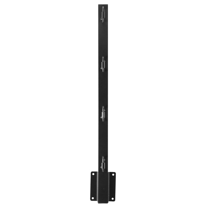Fence Post Extender, 8 Packs 605 mm Barbed Wire Arm, Sturdy Steel Fence Height Extender, Flat or Surface Mounted Barbed Wire Extension Arms, Protect Privacy and Prevent Pets Jumping Off