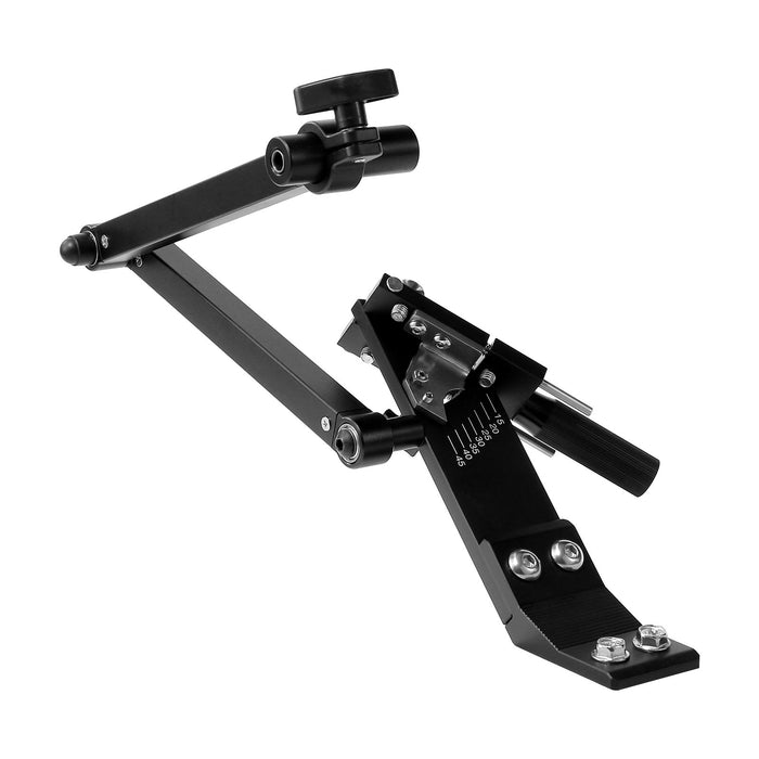 VEVOR Lawn Mower Blade Sharpener, 15° - 45° Adjustable Lawnmower Blade Sharpening Tool with 4 Adapter Pins, Ball Bearing Design & 25mm Enlarged Handle, Compatible with Most Angle Grinders