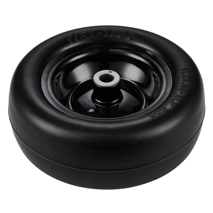 VEVOR Lawn Mower Tires with Rim, 11x4-7" Tubeless Tractor Tires, 2-Pack Tire and Wheel Assemby, Flat-free PU Tire, 3.4" Centered Hub, 3/4" Bushing Size, 20 PCS Adapters for Riding Mowers Lawn Tractors