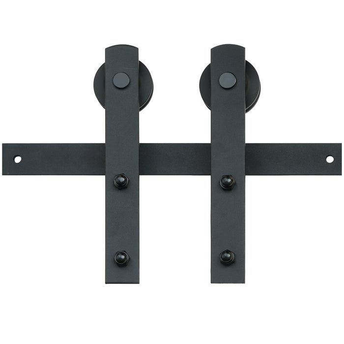 VEVOR 8FT Sliding Barn Door Hardware Closet Track Kit for Single Door I Hanger