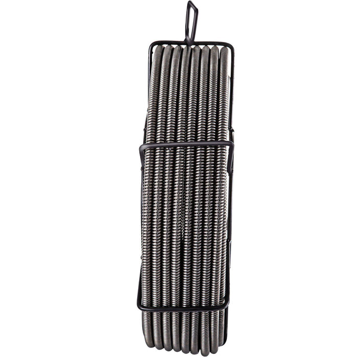 Drain Cleaning Cable 100 Feet x 3/8 Inch Solid Core Cable Sewer Cable Drain Auger Cable Cleaner Snake Clog Pipe Drain Cleaning Cable Sewer Drain Auger Snake Pipe