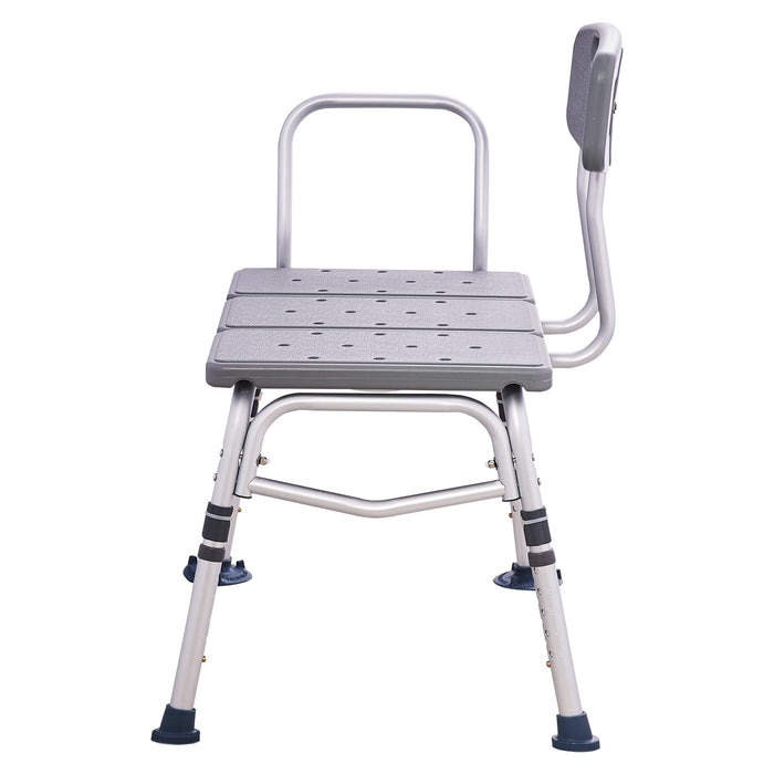 VEVOR Tub Transfer Bench for Bathtub, Adjustable Shower Seats for Adults, Lightweight Shower Bench for Elderly and Disabled, Non-Slip Bath Seats with Armrest and Reversible Backrest, 400lbs Capacity