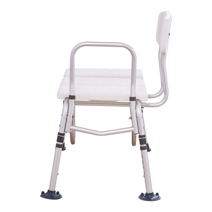 VEVOR Tub Transfer Bench Bathtub Shower Seat for Senior Height Adjustable 400LBS