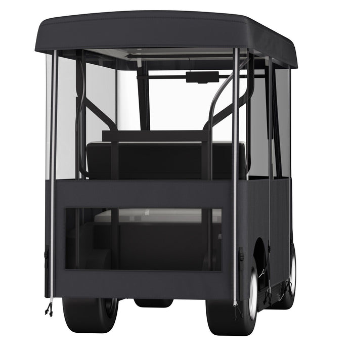 Golf Cart Enclosure, Polyester Driving Enclosure, Club Car Covers Universal Fits for 2+2 Passenger Golf Carts, Sunproof and Dustproof Outdoor Cart Cover