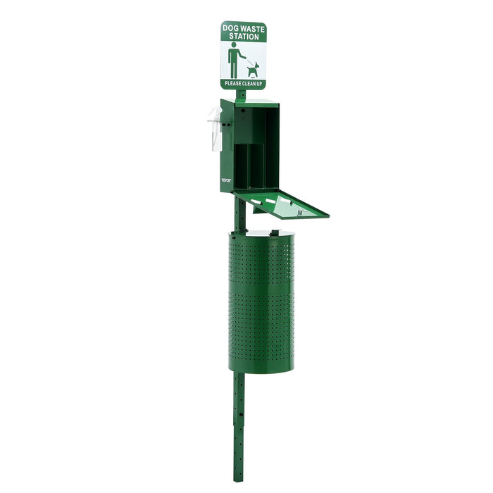 VEVOR Dog Waste Station with 600 Dog Poop Bags Commercial Park Pet Poop Station