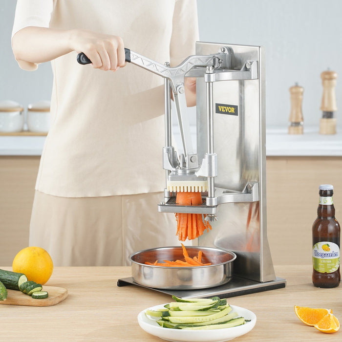 Commercial Vegetable Dicer French Fry Cutter with 4 Blades Wedge Slicer