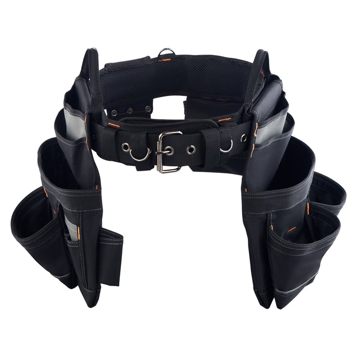 VEVOR Tool Belt, 18 Pockets Professional Tool Pouch for Men, Heavy Duty Adjustable Utility Belt Detachable Work Bag for Electrician, Carpenter, Construction, Work Apron Organizer, Adjusts 80-131 cm