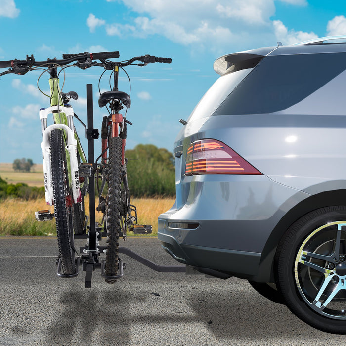 VEVOR 2-Bike Rack Hitch Mount Folding Carrier Car Truck SUV 1.25