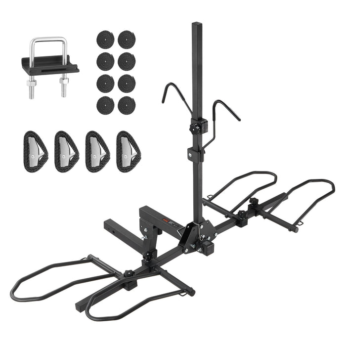 VEVOR 2-Bike Rack Hitch Mount 160lbs Folding Carrier Car Truck SUV 2
